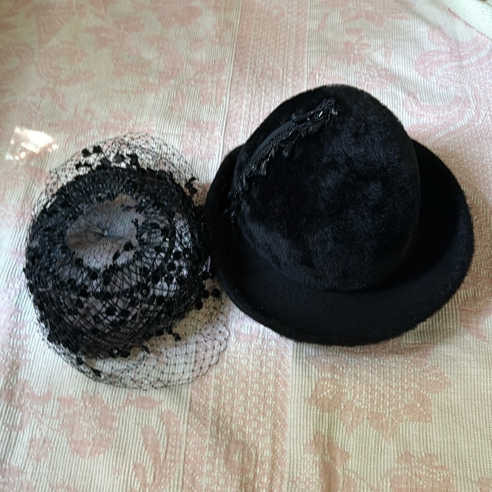 Vintage Adolfo bowler style hat from the 60’s or 70’s